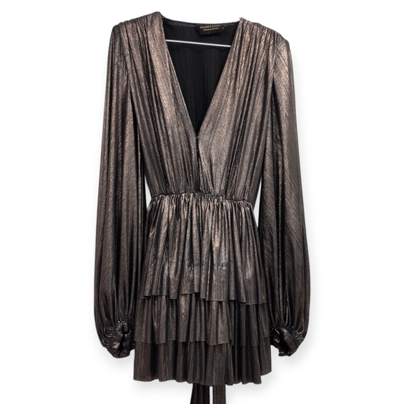 BRONX & BANCO Bellerose Metallic Mini Dress - Picture 7 of 15